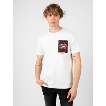 tekstylia Męskie T-shirty z krótkim rękawem Antony Morato MMKS02139-FA100227 Biały