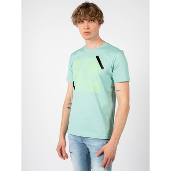 tekstylia Męskie T-shirty z krótkim rękawem Antony Morato MMKS02021-FA100227 Niebieski