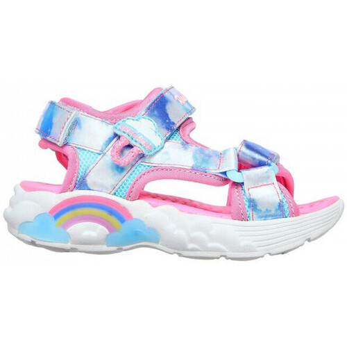Buty Dziewczynka Sandały Skechers Rainbow racer sandals-summer Niebieski
