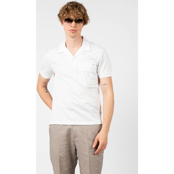 tekstylia Męskie Koszulki polo z krótkim rękawem Antony Morato MMKS02130-FA100083 Biały