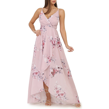 tekstylia Damskie Sukienki La Modeuse 32603_P73995 Różowy