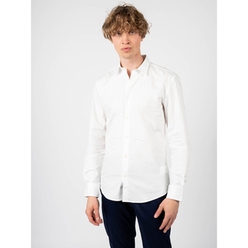 tekstylia Męskie Koszule z długim rękawem Antony Morato MMSL005628-FA400079 | Napoli Biały