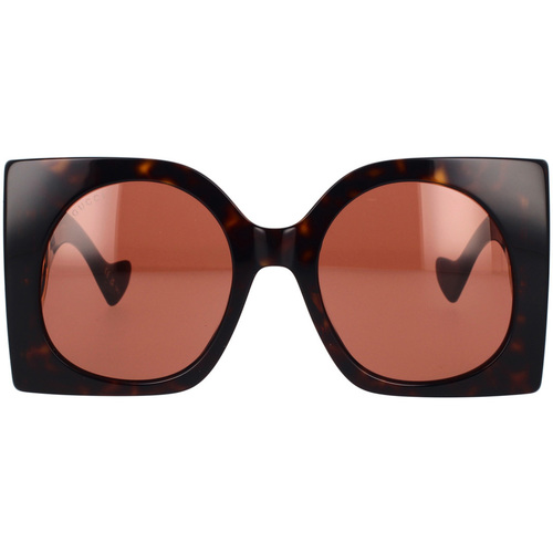 Zegarki & Biżuteria  Damskie okulary przeciwsłoneczne Gucci Occhiali da Sole  GG1254S 002 Brązowy