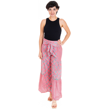 tekstylia Damskie Spodnie Isla Bonita By Sigris Spodnie Różowy