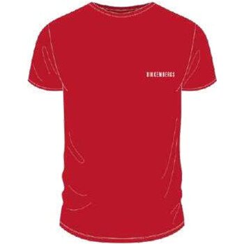 tekstylia Męskie T-shirty z krótkim rękawem Bikkembergs BKK2MTS01 Czerwony