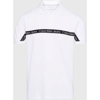 tekstylia Męskie T-shirty z krótkim rękawem Calvin Klein Jeans J30J322856YAF Biały