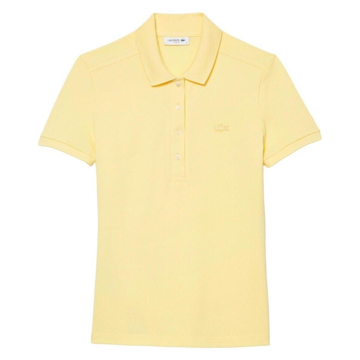 tekstylia Damskie T-shirty z krótkim rękawem Lacoste  Żółty