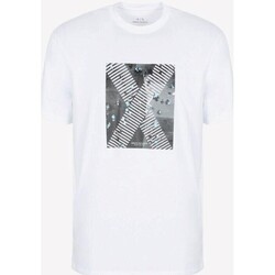 tekstylia Męskie T-shirty z krótkim rękawem EAX 6RZTLB ZJBYZ Biały