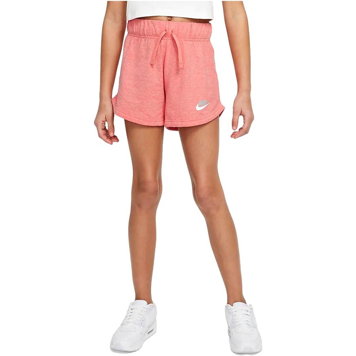 tekstylia Dziewczynka Spodnie dresowe Nike PANTALON CORTO NIA  SPORTSWEAR DA1388 Różowy