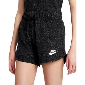 tekstylia Dziewczynka Spodnie dresowe Nike PANTALON CORTO NIA NEGRO  SPORTSWEAR DA1388 Czarny