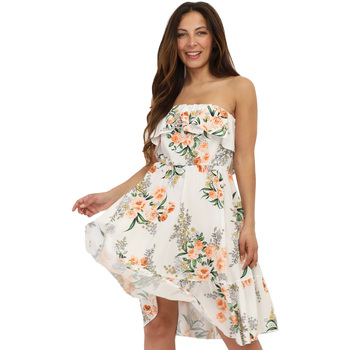tekstylia Damskie Sukienki La Modeuse 66838_P155568 Biały