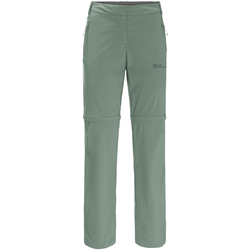 tekstylia Damskie Spodnie dresowe Jack Wolfskin Glastal Zip Off Pants W Zielony