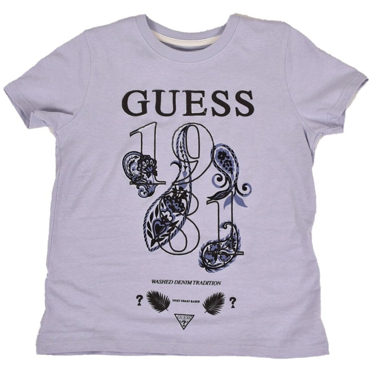 tekstylia Dziecko T-shirty i Koszulki polo Guess L3GI31 K8HM0 Fioletowy
