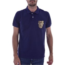 tekstylia Męskie T-shirty i Koszulki polo Roberto Cavalli QXH01G KB002 Niebieski