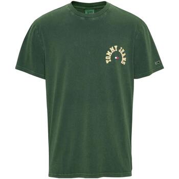 tekstylia Męskie T-shirty z krótkim rękawem Tommy Hilfiger  Zielony