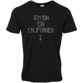 tekstylia Męskie T-shirty z krótkim rękawem Civissum Ich Bin Ein Californier Tee Czarny