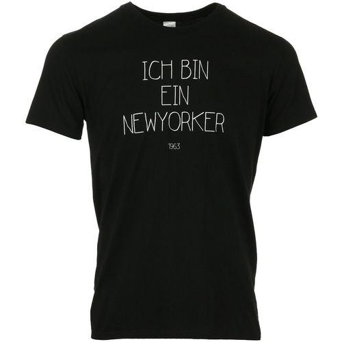 tekstylia Męskie T-shirty z krótkim rękawem Civissum Ich Bin Ein Newyorker Tee Czarny