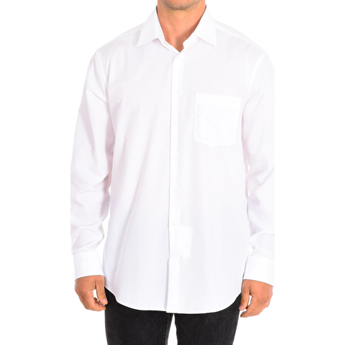 tekstylia Męskie Koszule z długim rękawem Seidensticker 117680-01 Biały