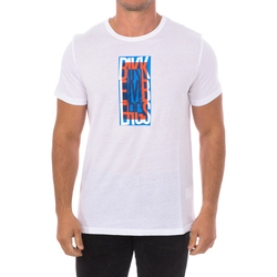 tekstylia Męskie T-shirty z krótkim rękawem Bikkembergs BKK2MTS04-WHITE Biały