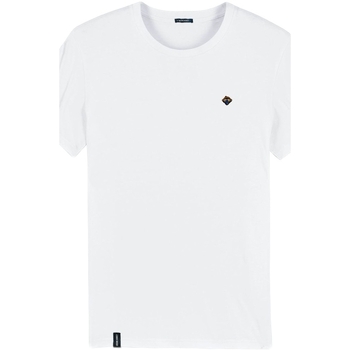 tekstylia Męskie T-shirty i Koszulki polo Organic Monkey T-Shirt  - White Biały