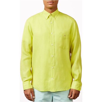tekstylia Męskie Koszule z długim rękawem Eden Park E23CHECL0018 Żółty