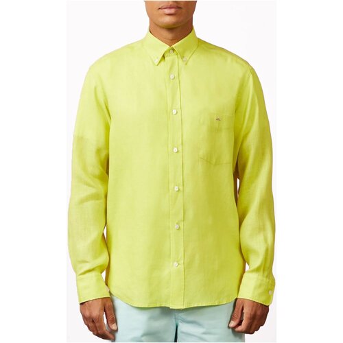 tekstylia Męskie Koszule z długim rękawem Eden Park E23CHECL0018 Żółty