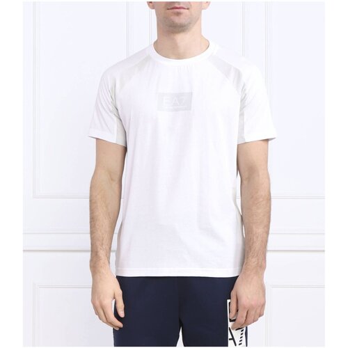tekstylia Męskie T-shirty z krótkim rękawem Emporio Armani EA7 3RPT27 PJ02Z Biały