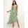 tekstylia Damskie Sukienki La Modeuse 67112_P156030 Zielony