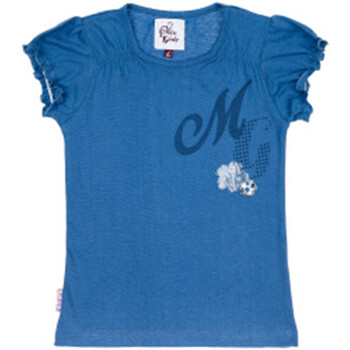 tekstylia Dziewczynka T-shirty z krótkim rękawem Miss Girly T-shirt manches courtes fille FABOULLE Niebieski