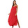tekstylia Damskie Sukienki La Modeuse 31171_P71639 Czerwony
