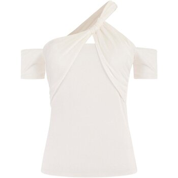 tekstylia Damskie T-shirty i Koszulki polo Guess W3GP12 KBEM0 Biały