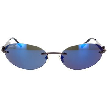 Zegarki & Biżuteria  okulary przeciwsłoneczne Balenciaga Occhiali da Sole  Neo Oval BB0179S 003 Szary