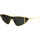 Zegarki & Biżuteria  okulary przeciwsłoneczne Yves Saint Laurent Occhiali da Sole Saint Laurent New Wave SL 536 003 Złoty
