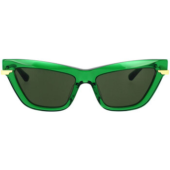Zegarki & Biżuteria  okulary przeciwsłoneczne Bottega Veneta Occhiali da Sole  BV1241S 003 Zielony