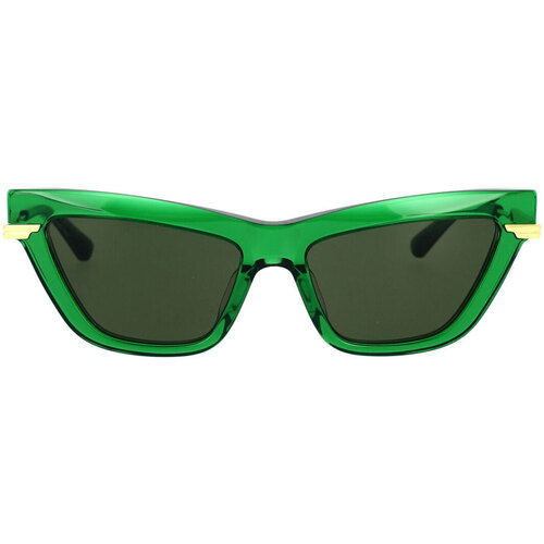 Zegarki & Biżuteria  okulary przeciwsłoneczne Bottega Veneta Occhiali da Sole  BV1241S 003 Zielony