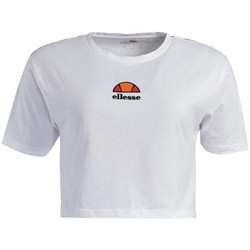 tekstylia Damskie T-shirty i Koszulki polo Ellesse ANN CROPPED T-SHIRT Biały