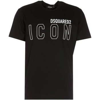 tekstylia Męskie T-shirty z krótkim rękawem Dsquared S79GC0063 Czarny