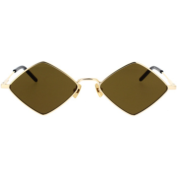 Zegarki & Biżuteria  okulary przeciwsłoneczne Yves Saint Laurent Occhiali da Sole Saint Laurent New Wave SL 302 Lisa 011 Złoty