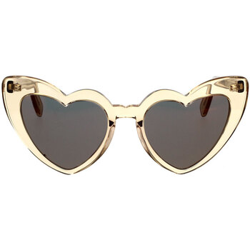 Zegarki & Biżuteria  Damskie okulary przeciwsłoneczne Yves Saint Laurent Occhiali da Sole Saint Laurent New Wave SL 181 LouLou 027 Beżowy