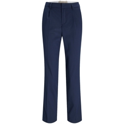 tekstylia Damskie Spodnie Jjxx Trousers Chloe Regular - Navy Blazer Niebieski