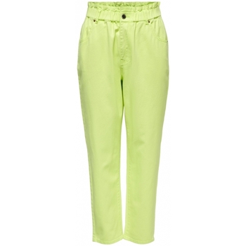 tekstylia Damskie Spodnie Only Pants Ova Darsy - Sunny Lime Zielony
