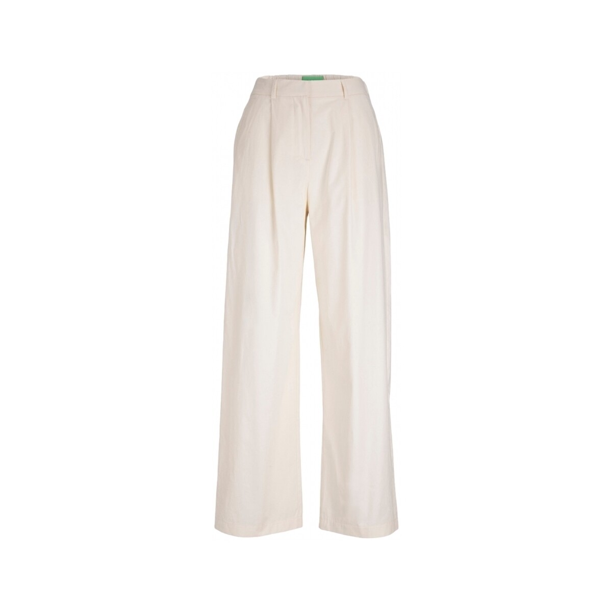 tekstylia Damskie Spodnie Jjxx Pants Vigga Wide - Seedpearl Biały