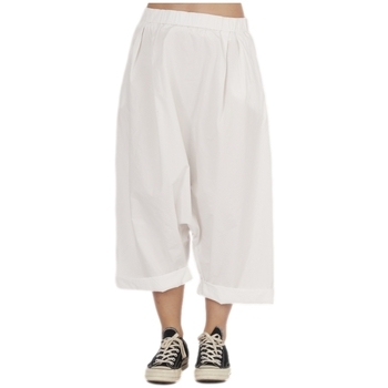 tekstylia Damskie Spodnie Wendy Trendy Pants 791824 - White Biały