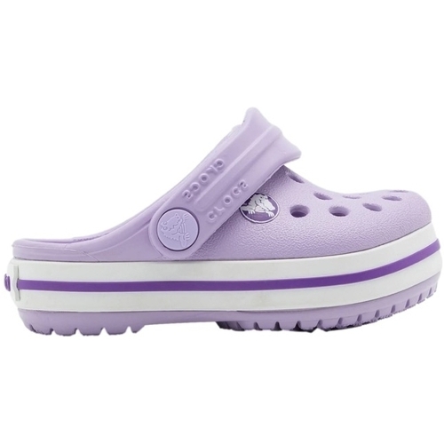 Buty Dziecko Sandały Crocs Sandálias Baby Crocband - Lavender/Neon Purple Fioletowy