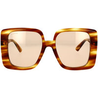 Zegarki & Biżuteria  Damskie okulary przeciwsłoneczne Gucci Occhiali da Sole  GG1314S 003 Brązowy