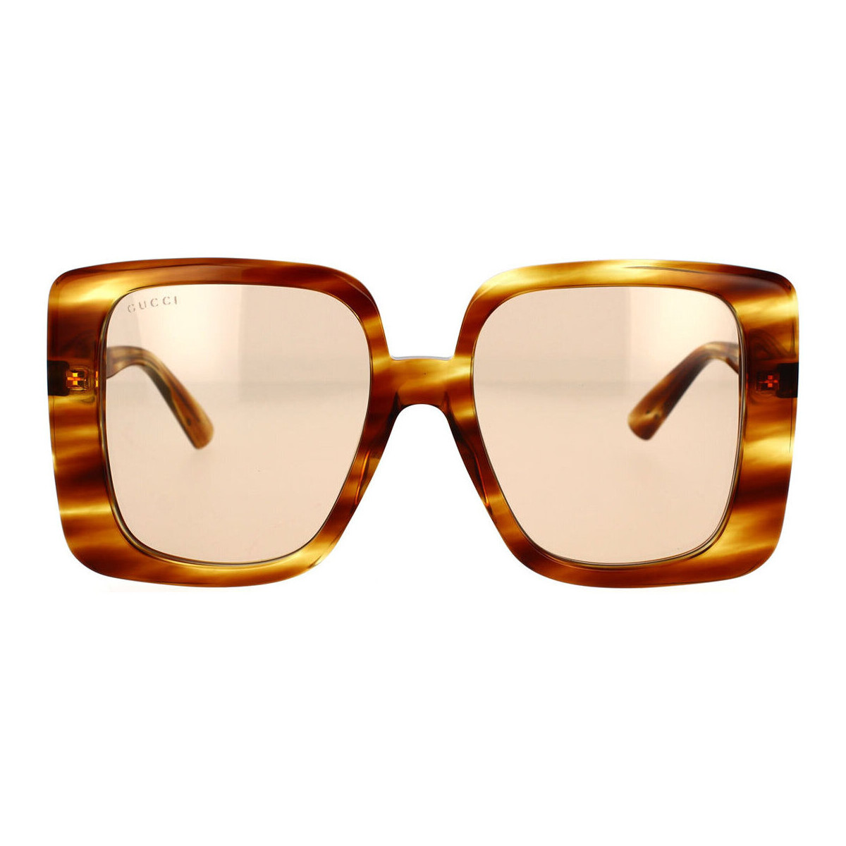 Zegarki & Biżuteria  Damskie okulary przeciwsłoneczne Gucci Occhiali da Sole  GG1314S 003 Brązowy