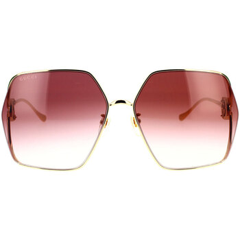 Zegarki & Biżuteria  Damskie okulary przeciwsłoneczne Gucci Occhiali da Sole  GG1322SA 003 Złoty