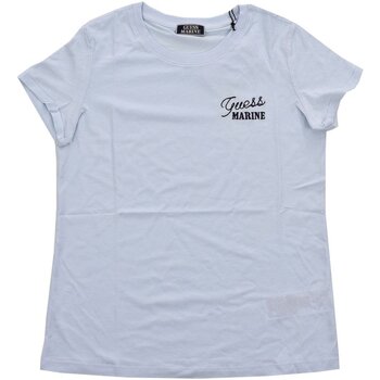 tekstylia Damskie T-shirty i Koszulki polo Guess W3GI37 K46D1 Niebieski