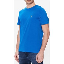 tekstylia Męskie T-shirty z krótkim rękawem Guess U94M09 K6YW1 Niebieski