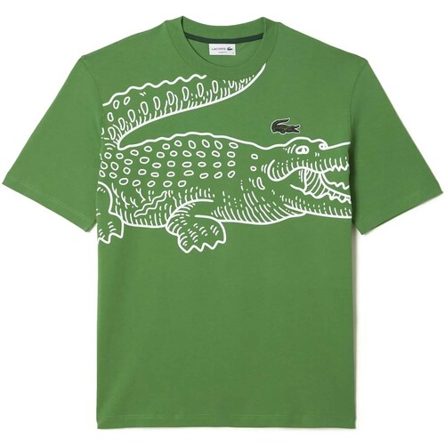 tekstylia Męskie T-shirty z krótkim rękawem Lacoste  Zielony